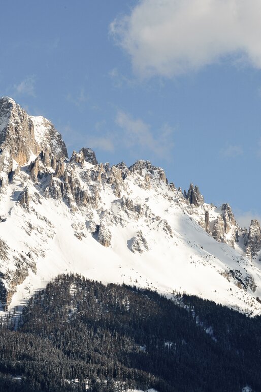 Eggentaler Horn - Latemar - Winter | © Valentin Pardeller Snowy Eggentaler Horn in the mountain group of the Latemar | © Valentin Pardeller