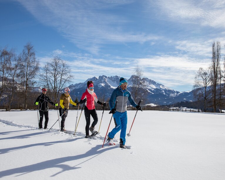 Schneeschuhwandern - Eggental | © Günther Pichler Schneeschuhwandern mit Blick auf Latemar | © Günther Pichler